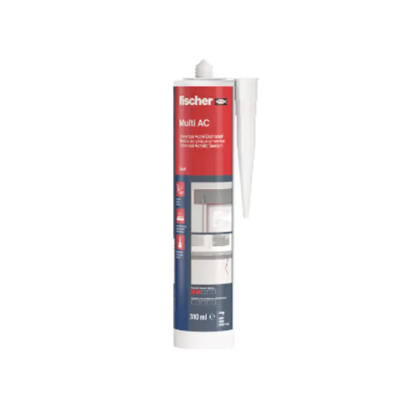 Achat Immédiat Mastic acrylique Multi AC blanc FISCHER 53111 Utilisation intérieure 1 cartouche de 310 ml avec canule