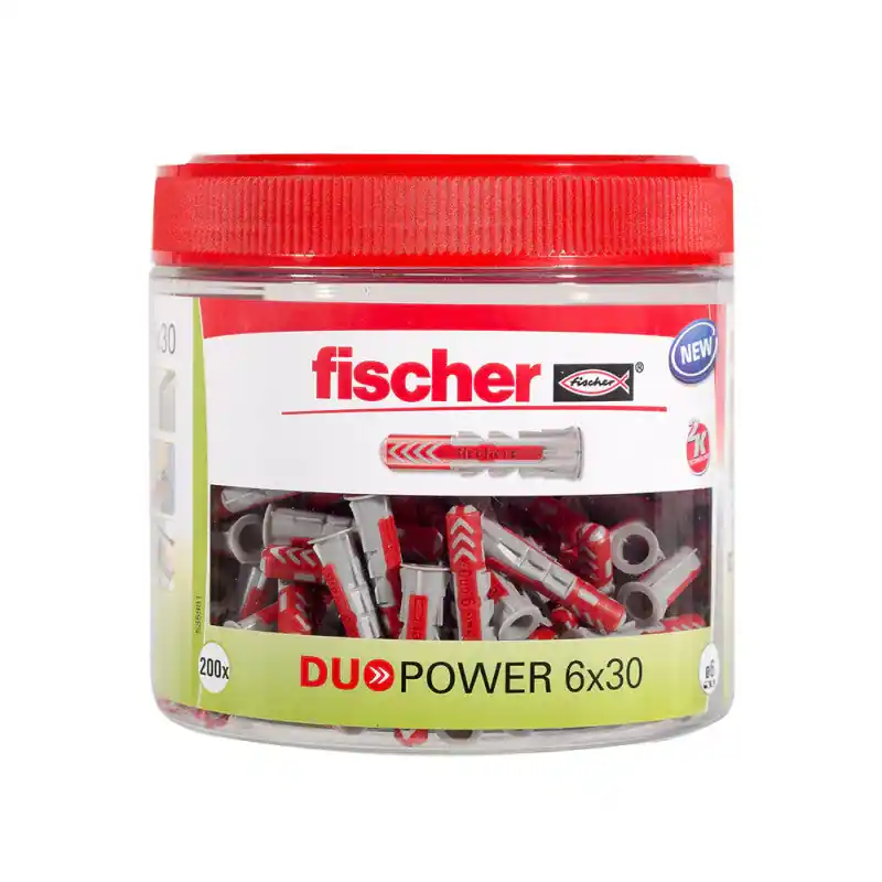 Boîte de 200 chevilles bi-matière Duopower FISCHER 535981 6 x 30 mm Must-Have