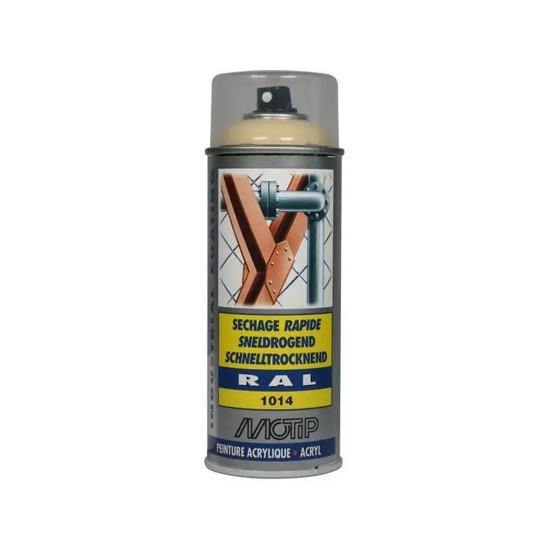 Commander Maintenant Peinture spray ivoire blanc MOTIP 07057