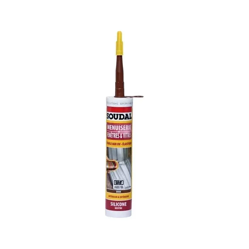 Seulement Aujourd&rsquo;hui Silicone marron 300mL SOUDAL 110253SOU